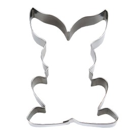 Staedter Sitting Rabbit Cookie Cutter, Silver