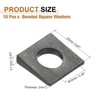 PATIKIL 15pcs Beveled Square Washers, M10x22mm Square Beveled Washers Bearing