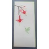 Papyrus Card Hummingbird Design Blank Inside Envelope and Seal