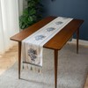 Embroidery Luxury Table Runner, Long Elegant Jacquard Table Runner Dresser