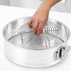 Hemoton Round Cooking Cooling Rack Stainless Steel Round Rack for