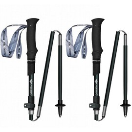 Folding Trekking Poles, Set of 2, Ultra Lightweight, Carbon, Mountaineering Stock, Aluminum with Carrying Bag