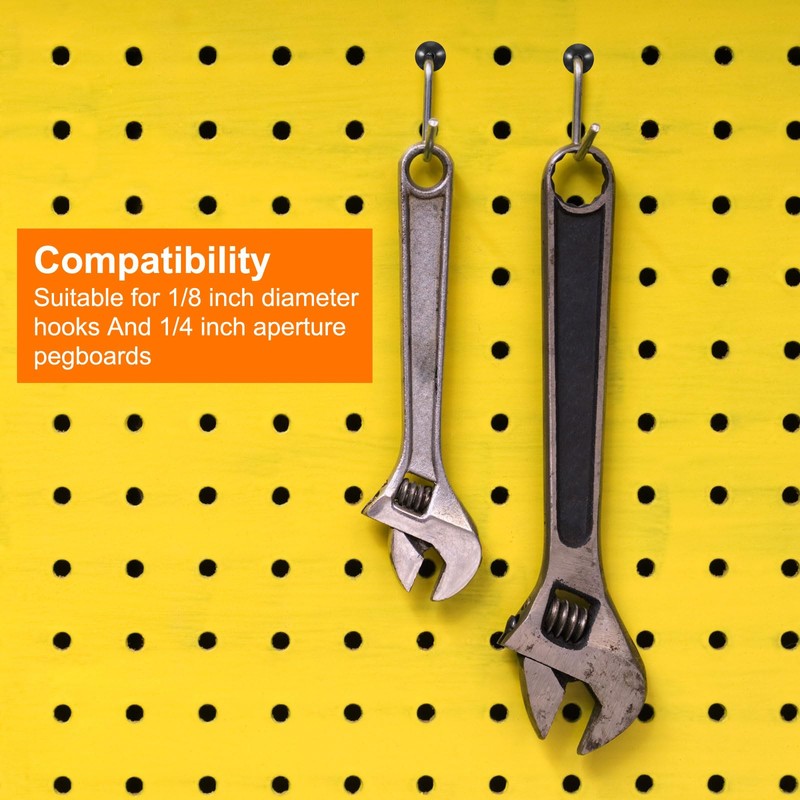 sourcing map 120pcs Pegboard Hook Locks, Pegs Board Plugs Shelf