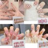 8 sheets 112 stickers gel nails, just stick, nail seal,