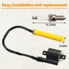 Ignition Coil Spark Plug and Cap for Honda 420 ATV