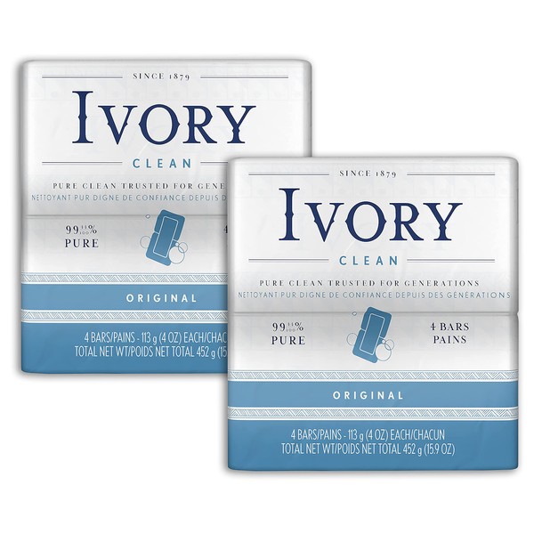 Ivory Soap Bars Original - 4 ea., Pack of 2