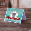 Weimaraner Merry Christmas Greeting Cards and Envelopes Pack of 8