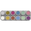 Grimas Pearl Water Make Up 12 Colours Palette