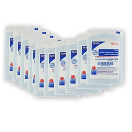 2" X 3" NON-ADHERENT PAD W/ ADHESIVE - 10 PACK