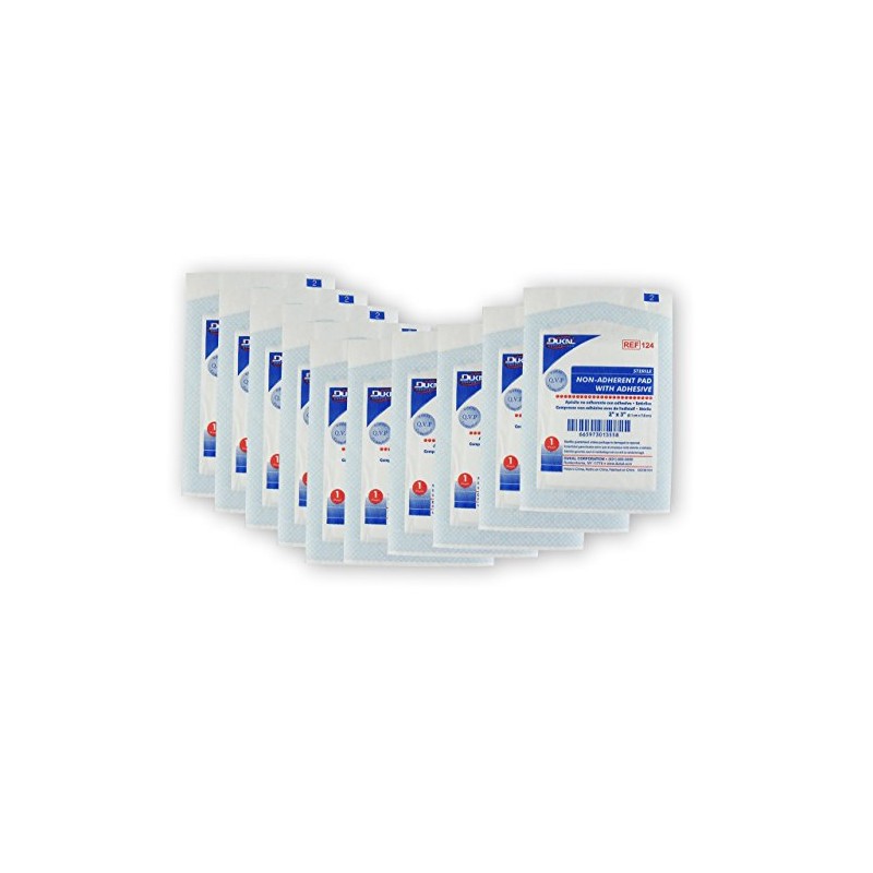 2" X 3" NON-ADHERENT PAD W/ ADHESIVE - 10 PACK