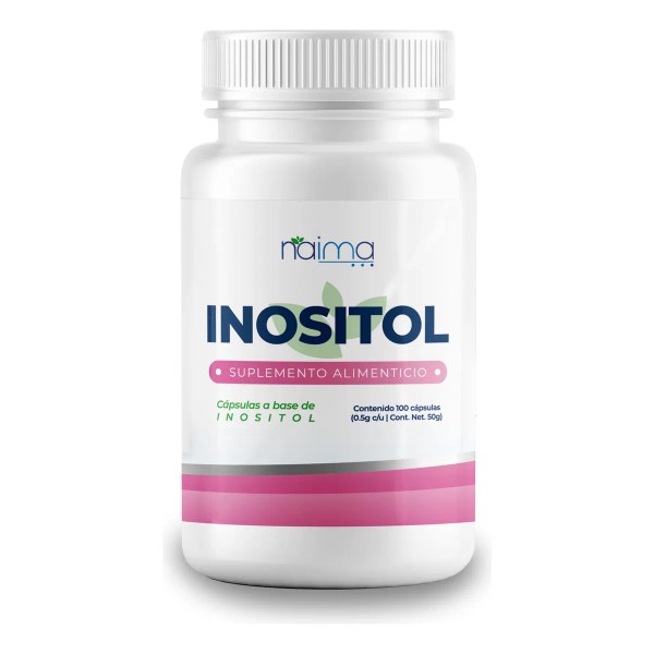 Inositol 500mg - 100 Cápsulas Por Frasco Sabor Sin Sabor