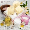 Almooni Mini esponja natural de lufa, esponja exfoliante de ducha