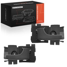 A-Premium Inside Interior Door Handles Compatible with Ford Mustang, Ranger, Bronco II, Escort, EXP, Fairmont, Granada, LTD & Mercury Capri, Cougar, Marquis, Lynx, Zephyr, 2-PC Set, Front or Rear Side