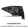 JSBOYAT Halogen Tail Light Fits for 2013-2017 Chevy Traverse Outer