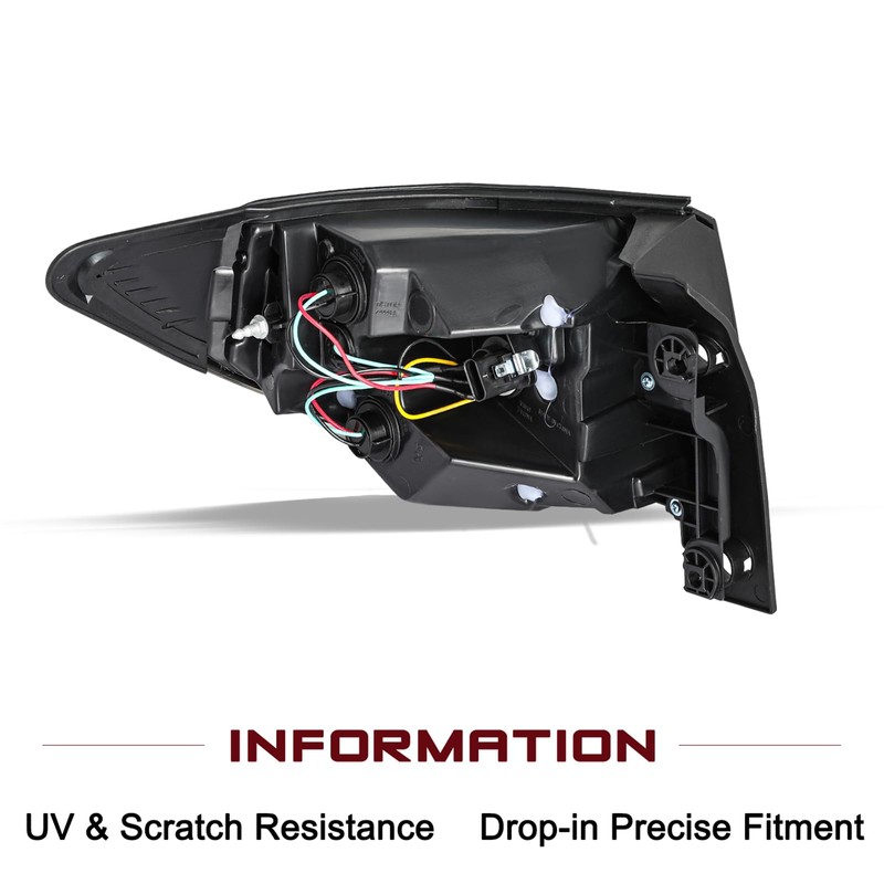 JSBOYAT Halogen Tail Light Fits for 2013-2017 Chevy Traverse Outer