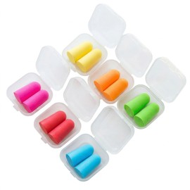 JYXNU 12 Pairs of Ear Plugs, Ear Plugs for Sleeping, Soft, Ultra Soft Foam Earplugs for Noise Cancellation for Sleeping, Automotive, Construction, Mining (6 Colours)