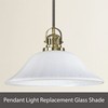 Aspen Creative 23121-01, Etched Alabaster Replacement Glass Shade for Medium