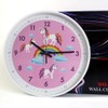 Pink Wall Clock,Silent Non Ticking Children's Décor Quiet Clocks for