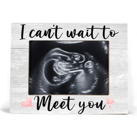 XDFVL Baby Ultrasound Picture Frame, I Can't Wait to Meet You, Pregnancy Gifts for Expecting Mom, Pregnancy Announcement for Grandma, Pregnancy Announcement, Nursery Decor, Photo Frame 8x10