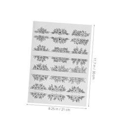 jojofuny 2 Sheets Water Soluble Embroidery Stick and Stitch Patterns Versatile Embroidery Stencils for DIY Projects Wash Away Stabilizer for Unique Creations