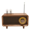 Mini Wooden FM Stereo Sound Radio Vintage Imitation Wood Grain