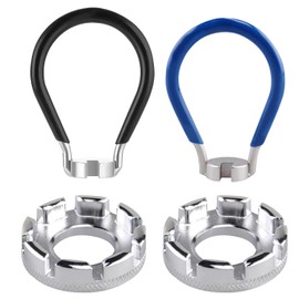 Clyndora 6-in-1 Bicycle Spoke Wrench Kit for Wheel Truing and Maintenance - Includes Multiple Sizes for Various Bike Types