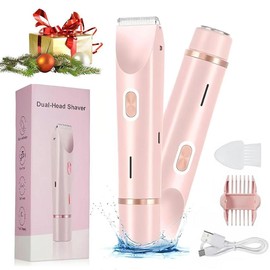 Mother's Day Gift,¬†Electric Bikini Trimmer, 2 in 1 Body & Facial Hair Removal, Dual-head Electric Shaver, Waterproof Rechargeable Hair Trimmer, Hair Removal Device, Electric Shaver Women, Women's Electric Shaver:_Purple_one-size
