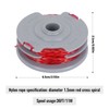 Zythrem 4Pcs Strimmer Spool Line Double Autofeed Spool Strimmer Wire