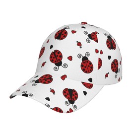 Ladybug Cap Cute Baseball Cap Cute Sun Hat Adjustable Cap Funny Hat Trucker Hat Cap for Women Men