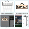 Solar House Numbers for Outside, Aqonsie Solar Powered Address Sign