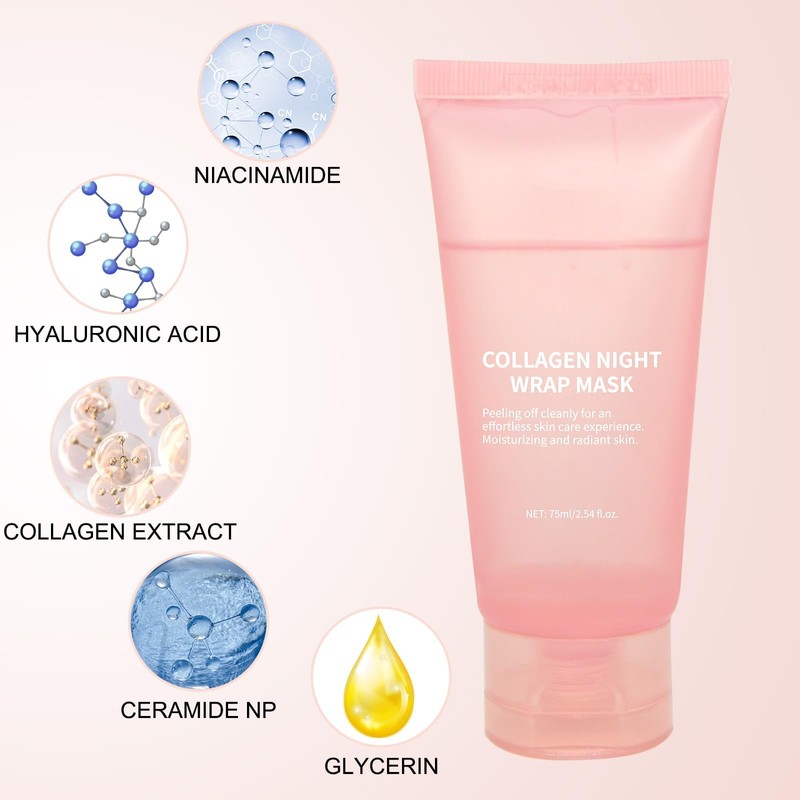 Collagen Night Wrapping Mask Peel Off – Overnight Face Mask