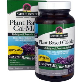 네이쳐스 앤서 식물성 칼매그 120 베지테리언 캡슐 Nature's Answer Plant-Based Calcium Mag 120 Vegetarian Capsules