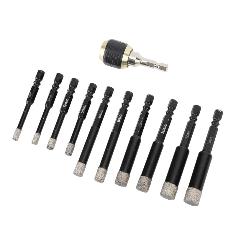 Diamond Drill Bits Set Hex Shank Diamond Hole Saw Kit