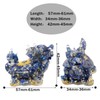 KYEYGWO Pack of 2 Dragon Turtle Crystal Statue Resin Animal