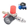 Air Compressor Regulator 0‑180 PSI Pressure Controller 1/4in with Gauge
