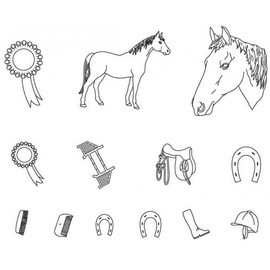 Horse Set Patchwork Cutters Sugarcraft Tools