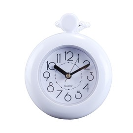 ACOLY Bathroom Hanging Clock White Digital Shower Rope Water Resistant Small Wall Mute Hanging Pendant Clock