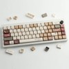 TYRIXKI PBT Keycaps 141 Keys Coffee Cat Keycaps Dye-Sublimation Cute