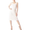 iB-iP Women's Modal Knee-Length Comfortable Straight Underdress, White