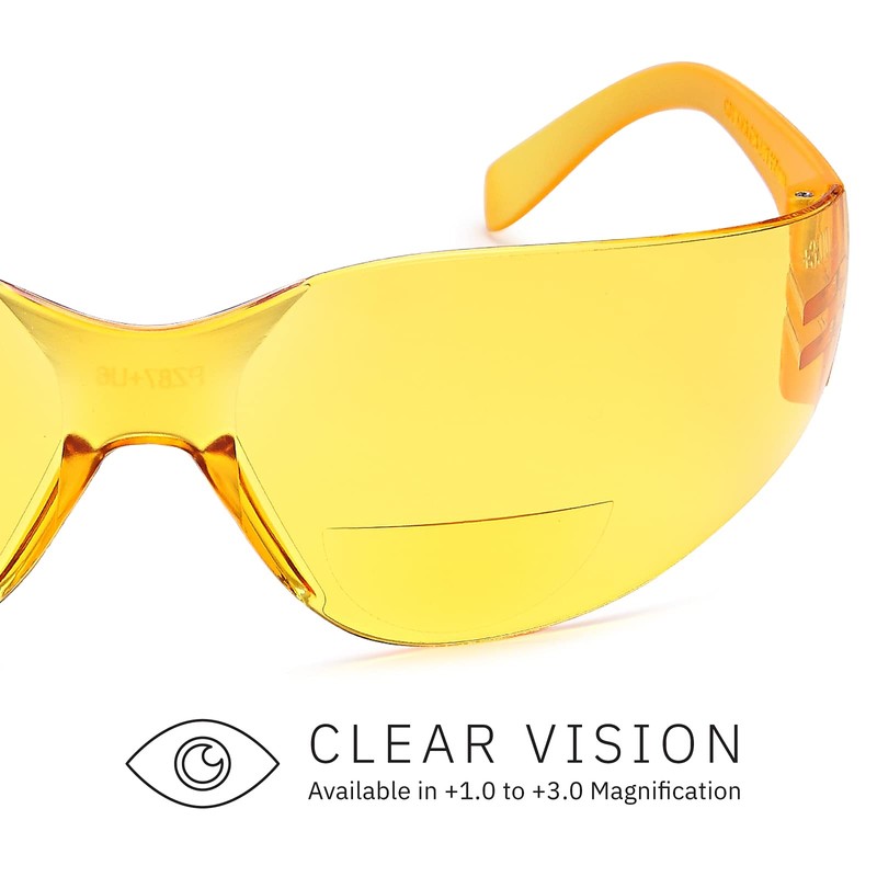 Gamma Ray Bifocal Reading Safety Glasses Readers