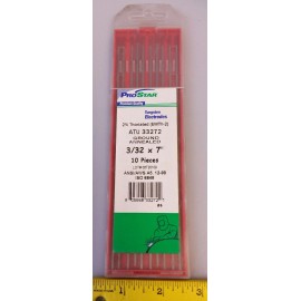 PROSTAR Praxair Prostar 3/32" X 7" Tungsten Electrodes PRS40208 10Pcs Ground Annealed US
