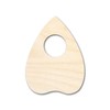 Unfinished Wood Planchette Shape Craft up to 46" 4" /