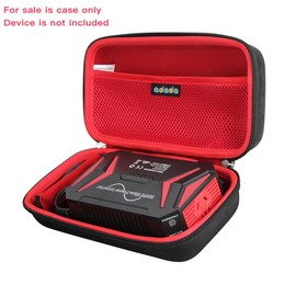 Adada Hard Travel Case for BESTEK 300Watt Pure Sine Wave Power Inverter Car Adapter (Black+Red)