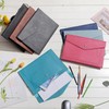 Wason A4 Document Wallets Leather with Expandable, Envelope Sleeve Holder,