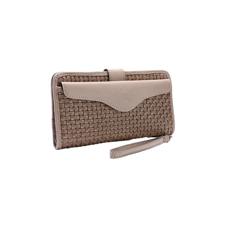 Patricia Nash Valentia Woven Stone Wallet, Brown