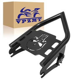 VPZMT Detachables Luggage Rack for Harley Street Glide, Road King, Road Glide, Electra Glide, Touring 2009-2025 Models (Rear Grab Handles Bracket Kit)