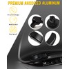 ANONEMOTO Black Saddlebag Latches Kit, Saddlebag Lifters Compatible for Harley
