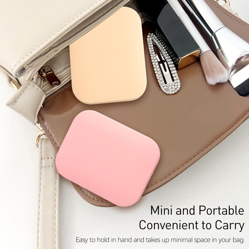 Jaasuee Folding Compact Pocket Mirror and Comb Set, Creative Kawaii