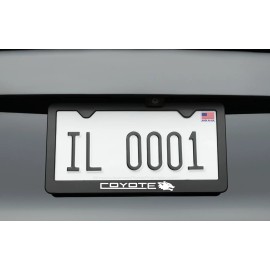 Ghost License Plate Frames Mustang GT License Plate Fram Black Metal Racing Coyote V2 Style