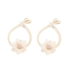 SUQ I OME Lotus Flower Shape Curtain tiebacks,Curtain holdbacks,Curtain Holders,Curtain Ties for Bedroom Decorations (Beige)